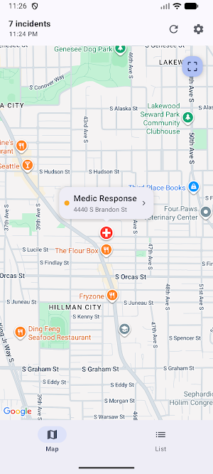 Seattle Incidents Screenshot 3