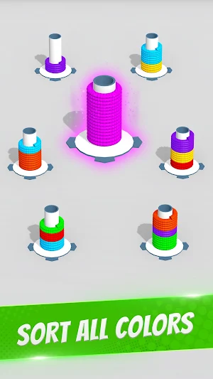 Rope Color Sorting Game Screenshot 2
