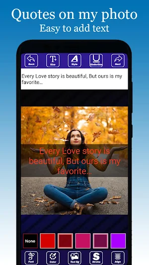 Quotes On My Pic Editor 2021 Screenshot 2