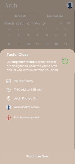 Arch Pilates Screenshot 1