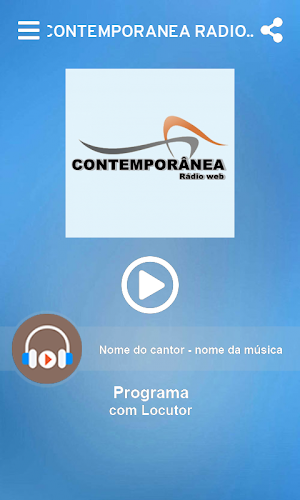 Contemporânea Rádio Web Screenshot 1