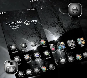 Black&White Launcher Theme screenshot 3