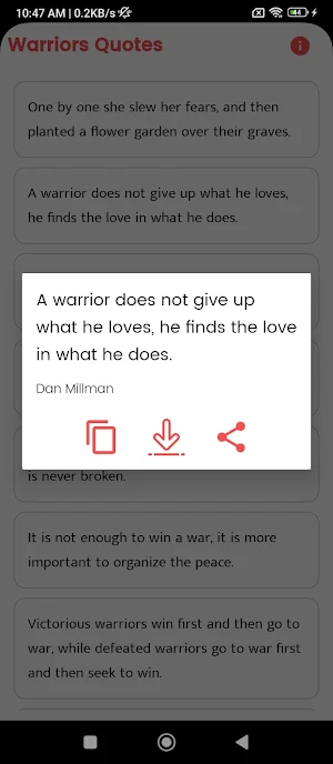 Warriors Quotes and Sayings Screenshot 1