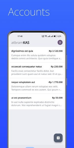 Kas - Buku keuangan komunitas Screenshot 1