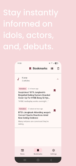 KPop & KDrama – News & Stories Screenshot 1