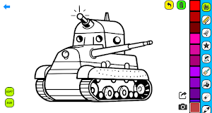 Military Tank Coloring Pages Screenshot 3
