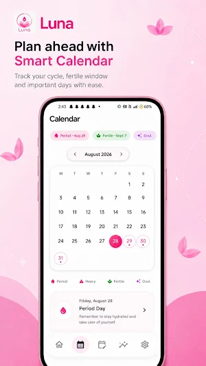 Luna — Period & Cycle Tracker Screenshot 2