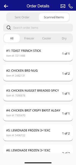 SYGMA Customer Screenshot 2