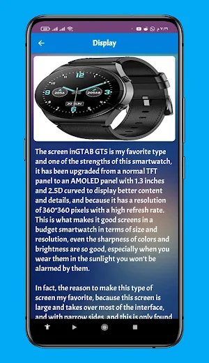 SMART WATCH GTAB GT5 Guide Screenshot 0