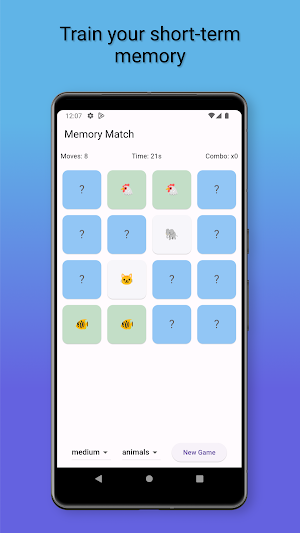 Simple Memory Game For Kids Screenshot 0