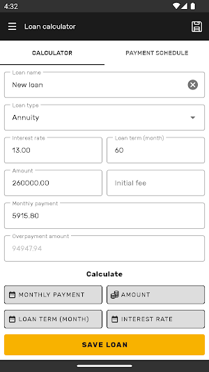 Loan calculator Screenshot 0