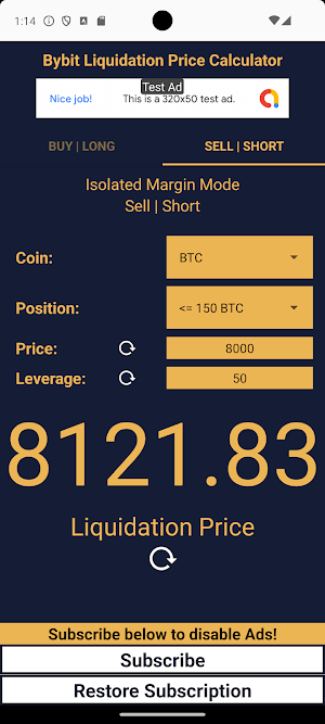 bybit Liquidation Price Calc Screenshot 2