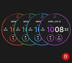 Digital Black Watch Face Screenshot 2
