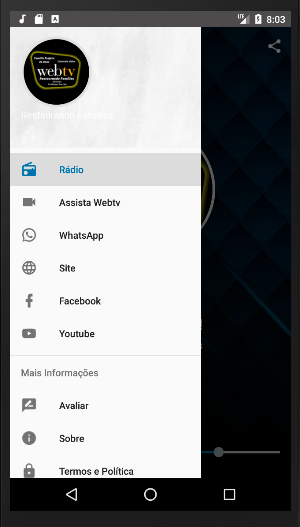 WEB TV RESTAURANDO FAMÍLIAS Screenshot 1
