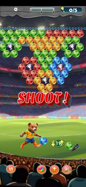 Soccer Bubble Shooter Screenshot 1
