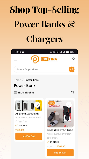 Pretina : Shop Smart Gadgets Screenshot 1