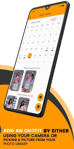 Outfit Tracker: Diary Planner AI Clothing Tracking Screenshot 1
