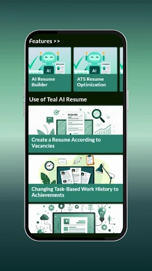 Teal: Ai App Resume Advisor Screenshot 1