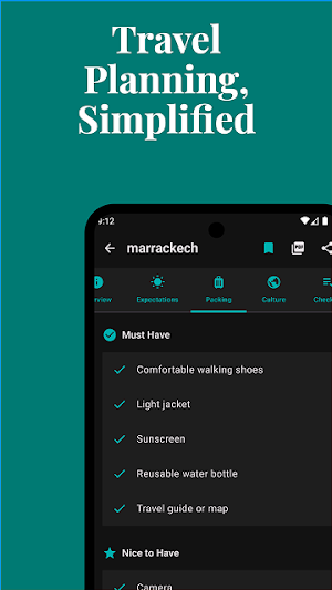 GTrip Planner Screenshot 1