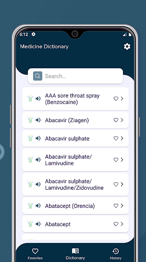 Medicine Dictionary Screenshot 0
