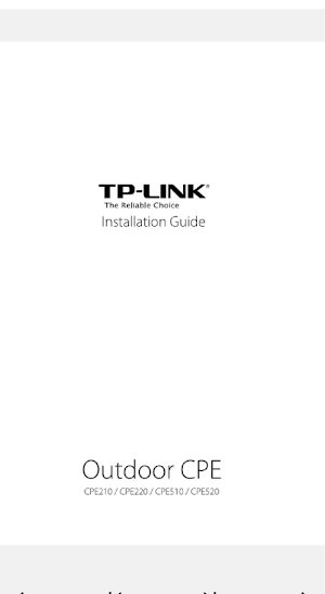 tp link cpe210 guide Screenshot 0