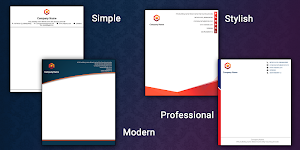 Letterhead Maker Business letter pad template Logo Screenshot 1