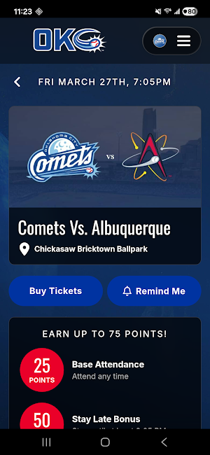 Comets Loyalty Launchpad Screenshot 3