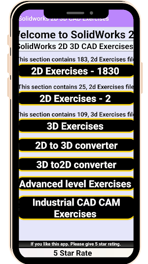 SolidWorks 2D 3D CAD Exercises Screenshot 2