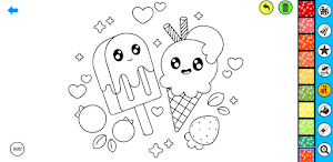 Cute Kawaii Coloring Glitter Screenshot 3