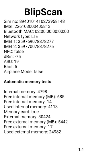 BlipScan Screenshot 2