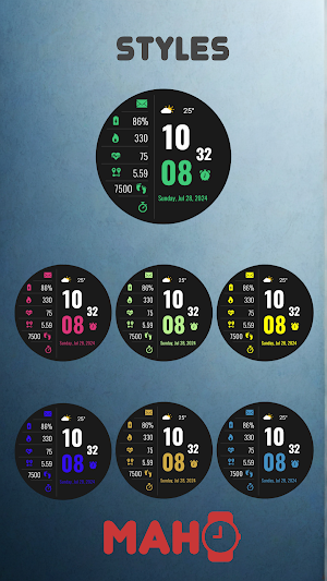 MAHO002 Wear OS Watch Face Screenshot 2