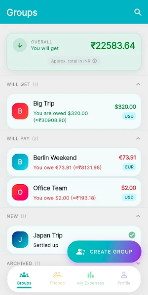 DIVIDER: Expenses Tracker Screenshot 1