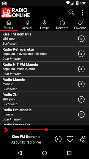 Radio online România: Listen to live FM radio Screenshot 1