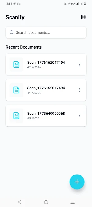 Scanify – Smart PDF Scanner Screenshot 1