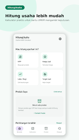 HitungUsaha - Kalkulator UMKM Screenshot 2