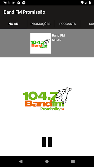 Band FM Promissão Screenshot 1