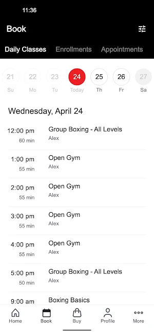 Austin Women's Boxing Club Screenshot 1