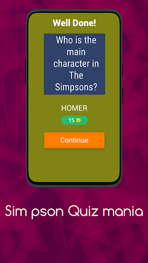 SIM PSON QUIZ MANIA Screenshot 1