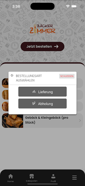 Bäcker Zimmer Screenshot 1