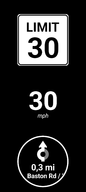 HUD Speed Limits / Navigation Screenshot 3