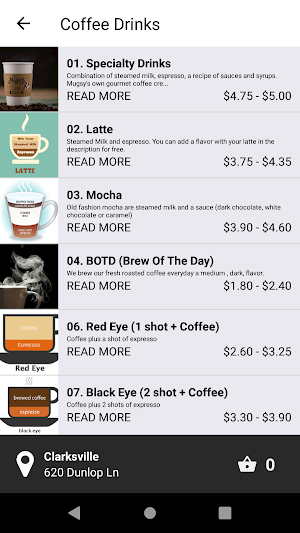 Mugsy's Coffee Company Screenshot 2