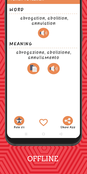 French To Italian Dictionary Offline Screenshot 2