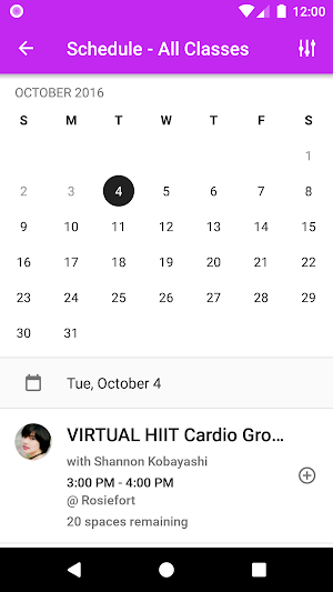 WOW Fitness Screenshot 2