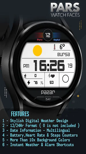Pars Digital Weather Screenshot 1