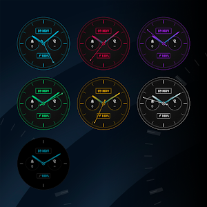 Stealth Black Watch Face Screenshot 2