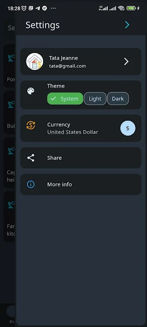 Costs Tracker Screenshot 3