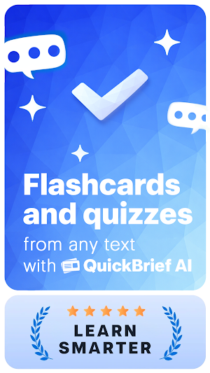 QuickBrief: Flashcards AI Screenshot 0
