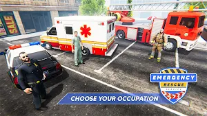 Emergency Rescue Service- Police, Firefighter, Ems Screenshot 0