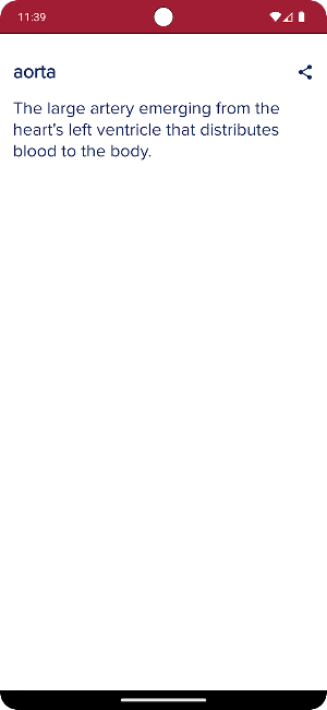 Harvard Medical Dictionary Screenshot 2