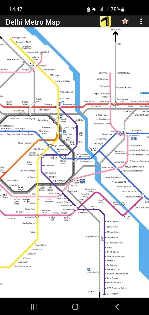 Delhi Metro Map Screenshot 1